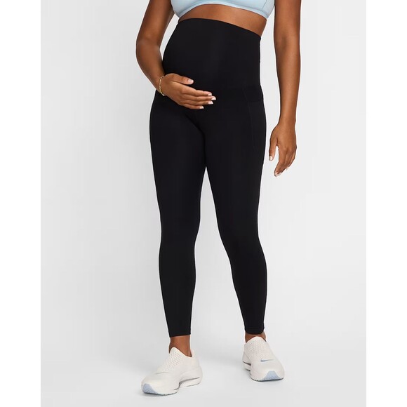 Nike (Maternity) Leggings M One Women Small High-Waisted 7/8 Pockets FN4288 NEW - Picture 1 of 12